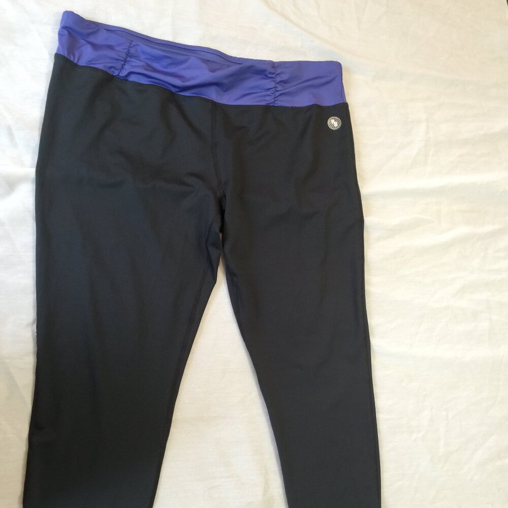 🌼 RAINBEAU WOMENS ATHLETIC PULL ON YOGA FITTED PANTS LEGGINGS SIZE XXL 🌼